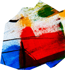 imagen decorativa roja-blanca